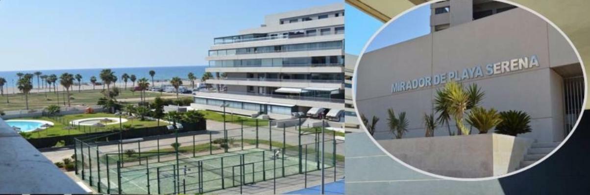 Apartamento Lujo, Primera Linea Playa, Garaje, Wifi, Piscina Climatizada Roquetas de Mar Exterior foto